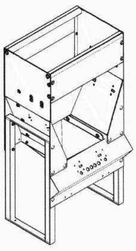Mungitura - Impianto di mungitura - Mungitrice - 5750003 - SUPPORTO FRONTALE FARINIERA (INOX) - Herd Management & Diagnostica - Feeding