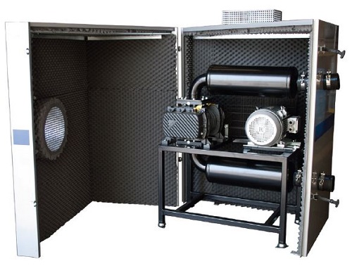 Mungitura - Impianto di mungitura - Mungitrice - 9002907 - GPV 3300 BLW - 2 SILENZ. + CABINA FONOASS. (9,2kW) - Controllo del vuoto - Pompe Vuoto a Lobi