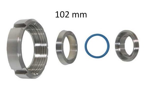 Mungitura - Impianto di mungitura - Mungitrice - 9010101 - Couplings SS Weld DIN11851 D102 - Linea latte - Manicotti