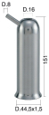 Mungitura  Impianto di mungitura  Mungitrice - 4208015 -CANN. 44,5X1,5X151 D.16 - Gruppi di mungitura - Cannelli