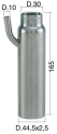 Mungitura  Impianto di mungitura  Mungitrice - 4208082 -CANN. 44,5X2,5X165 D.30 - Gruppi di mungitura - Cannelli