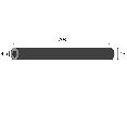 Mungitura - Impianto di mungitura - Mungitrice - 207981-01 -Tubo corto aria universale 4.5X13X203 mm Unmarked (20X) - Gamma Tubi - Tubi corti aria universali